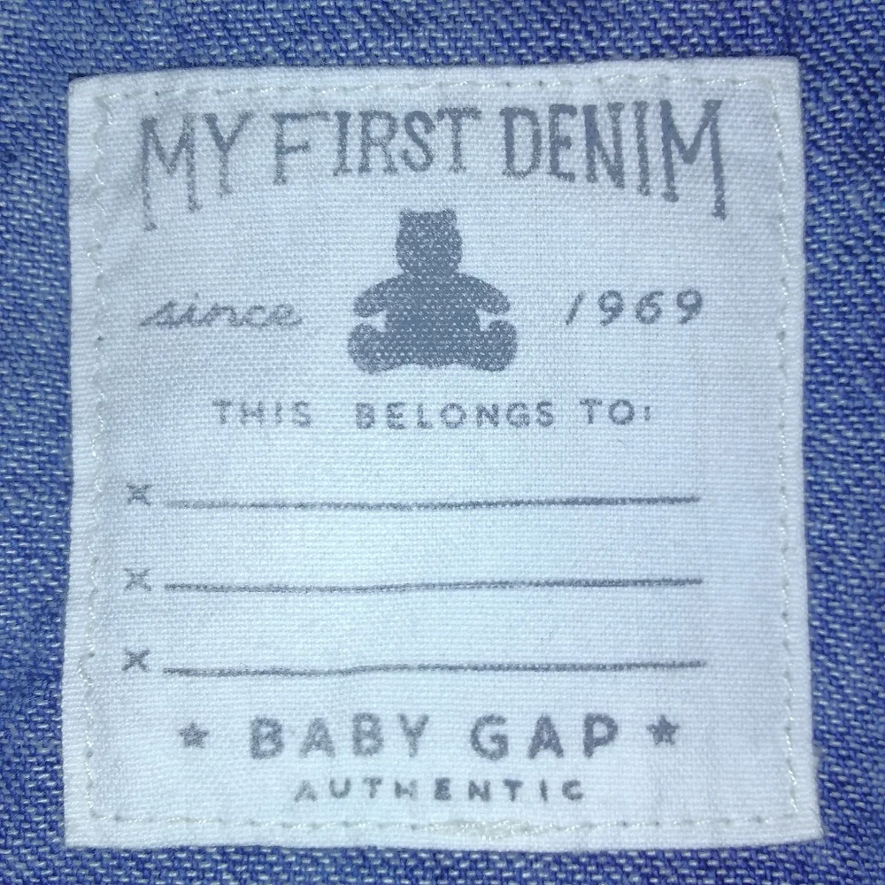 Vintage Gap Denim Overalls For Baby